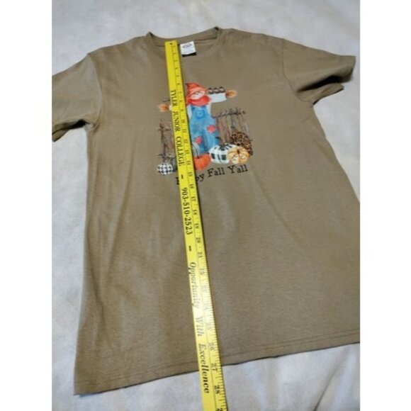 Happy Fall Y'all T-Shirt Womens Small Scarecrow Pumpkin - Picture 10 of 11